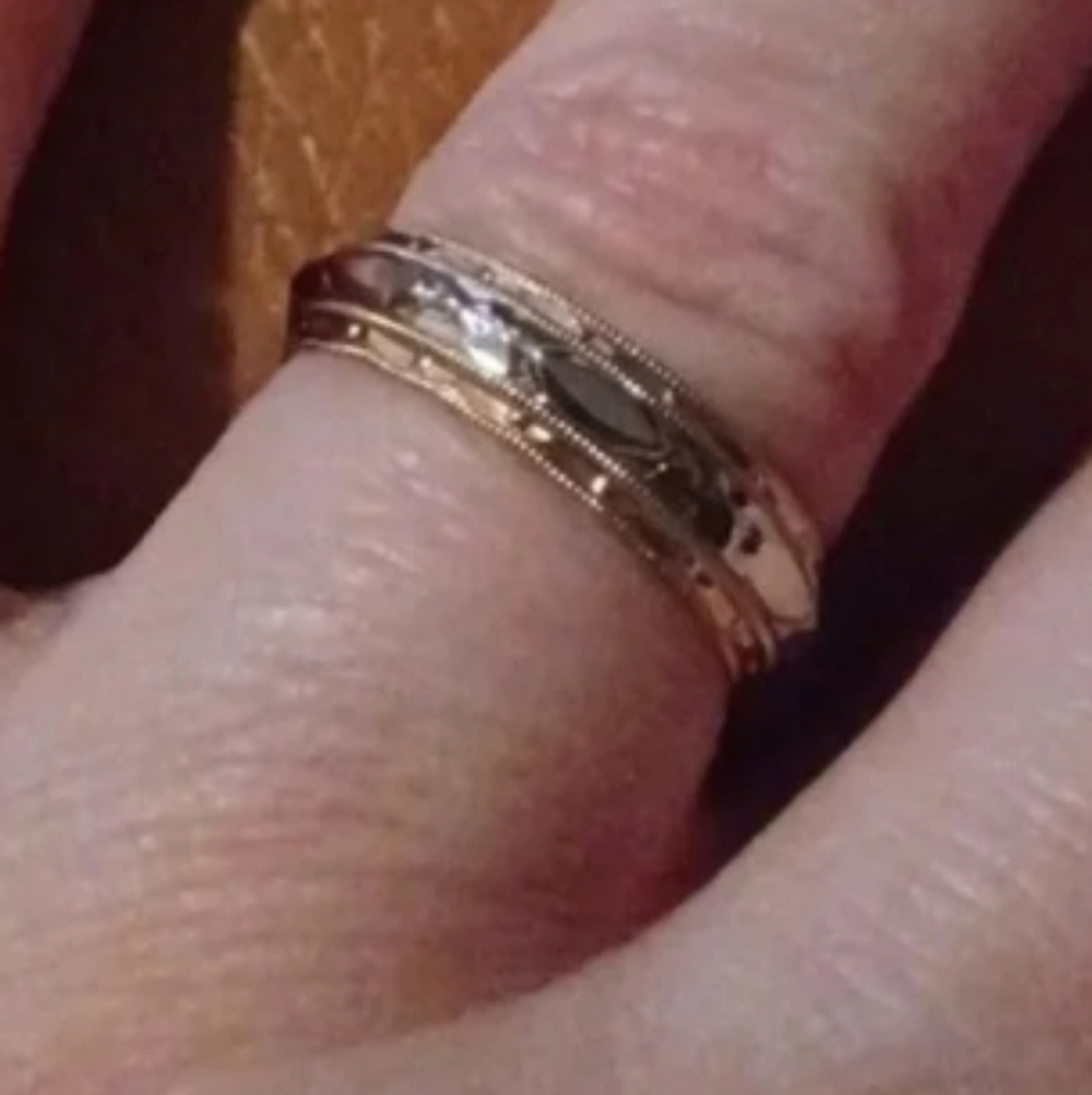 New yellow tone wedding band